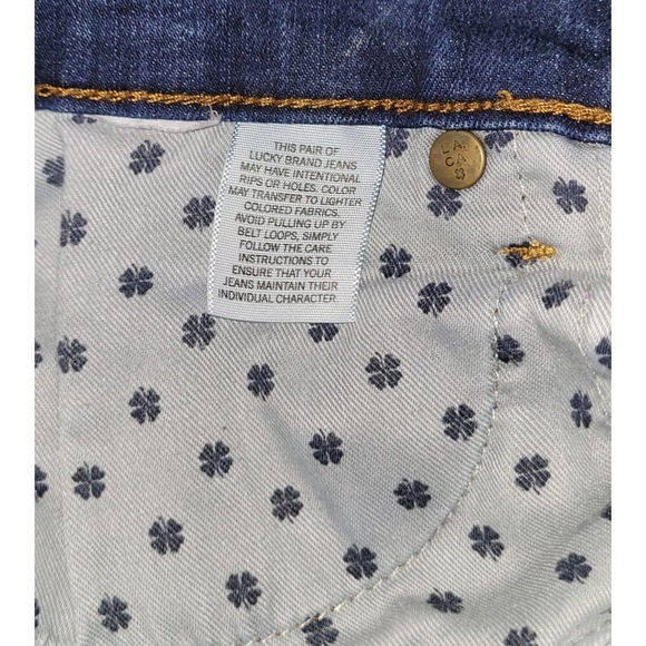 Lucky Brand Retro Women's Blue Hand crafted Brooke Straight Denim Jeans Sz‎ 4/27 - Picture 10 of 10